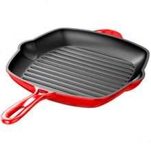 Сковорода- гриль чугунная 27x27 см, Inhouse IHOSKGR27