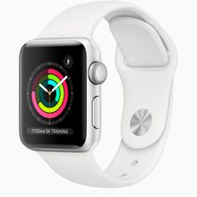Смарт часы Apple Watch Series 3 GPS 38mm Silver Aluminium Case with White Sport Band