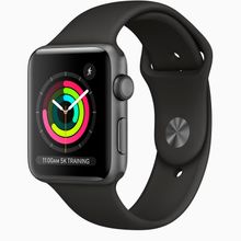 Смарт часы Apple Watch Series 3 GPS 42mm Space Grey Aluminium Case with Black Sport Band