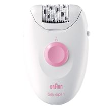 Эпилятор Braun Silk-épil 1 1-170, для сухой эпиляции, белый