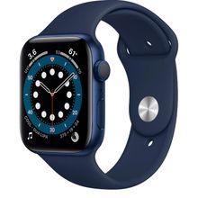 Смарт часы Apple Watch Series 6 GPS, 44mm Blue Aluminium Case with Deep Navy Sport Band
