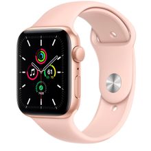 Смарт часы Apple Watch SE GPS, 44mm Gold Aluminium Case with Pink Sand Sport Band