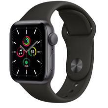 Смарт часы Apple Watch SE GPS, 40mm Space Gray Aluminium Case with Black Sport Band