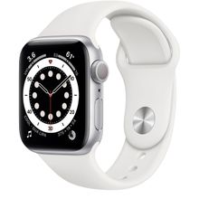 Смарт часы Apple Watch Series 6 GPS, 40mm Silver Aluminium Case with White Sport Band