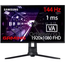 Монитор 24 Samsung LF24G33TFWIXCI 1920x1080 16:9 VA 144ГЦ (HDMI+DP+VGA) Black
