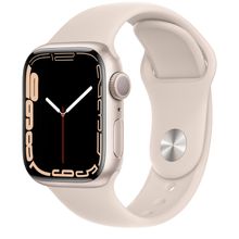 Смарт часы Apple Watch Series 7 GPS, 41mm Starlight Aluminium Case with Starlight Sport Band
