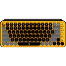 Клавиатура беспроводная USB/BT Logitech POP Keys, Yellow (920-010716)