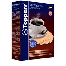 Фильтры бумажные для кофе №4 (100шт) Topperr 3014