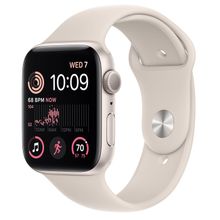 Смарт часы Apple Watch SE 2022, 44mm Starlight Aluminium Case with Starlight Sport Band (MNJX3GK/A)