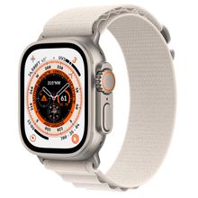 Смарт часы Apple Watch Ultra, 49mm Titanium Case with Starlight Alpine Loop - Large (MQFT3GK/A)