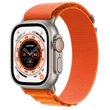 Смарт часы Apple Watch Ultra, 49mm Titanium Case with Orange Alpine Loop - Large (MQFM3GK/A)