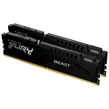 Оперативная память DDR5 DIMM 16GB(8GBx2)/5600MHz Kingston Fury Beast (KF556C40BBK2-16)