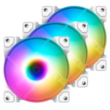 Кулер для кейса ID-COOLING TF-12025-ARGB-TRIO-SNOW 3x120mm
