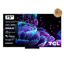 Телевизор TCL 75'' 75C835 QLED UHD Android Black