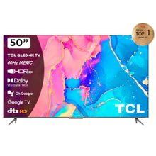 Телевизор TCL 50'' 50C635 QLED UHD Android Black (4K)