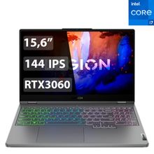 Игровой ноутбук Lenovo Legion 5 i7 12700H / 16ГБ / 512SSD / RTX3060 6ГБ / 15.6 / DOS / (82RB00NWRK)