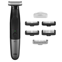 Триммер гибридный для бороды, усов и тела Braun XT5100 Series X, 5 насадок, серебристый