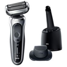 Электробритва Braun Series 7 71-S7200cc, сухое/влажное бритьё, центр SmartCare и 1 насадка, чёрная