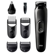 Триммер для бороды, усов и волос Braun MGK3320, триммер 6 в 1, 5 насадок, чёрный