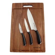 Набор ножей с разделочной доской Polaris Stein-4BSS